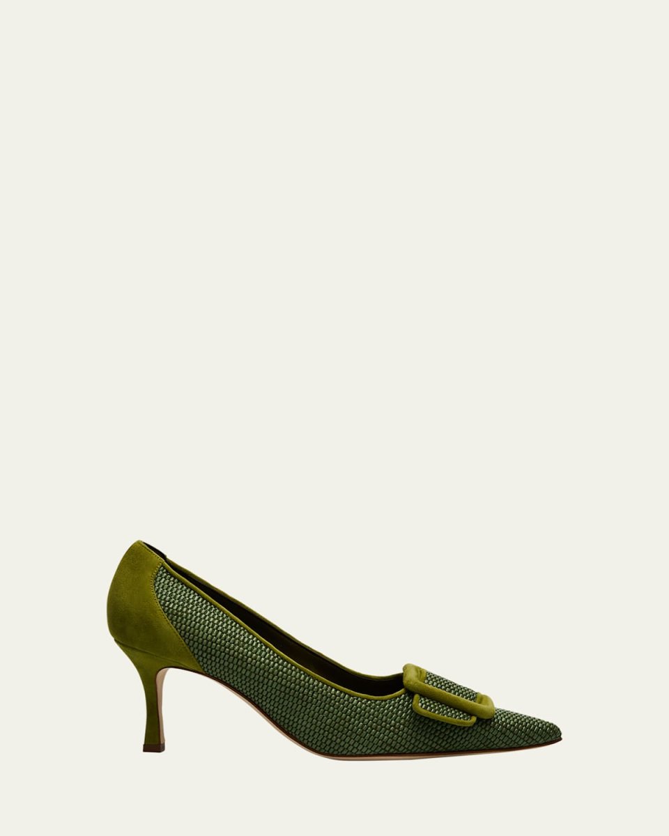 Maysale Woven Buckle Pumps